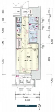 車道駅 徒歩6分 12階の物件間取画像